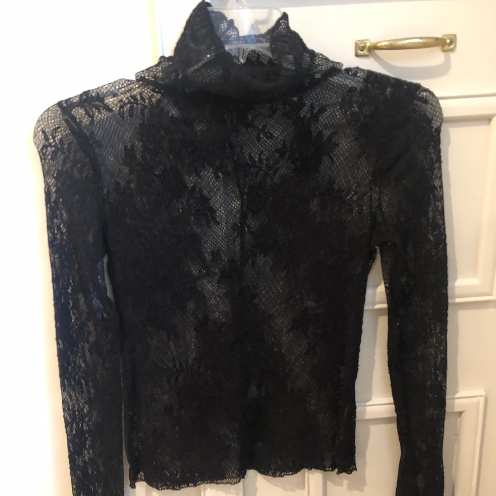 Lace long sleeve shirt